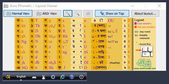 bangla keyboard for windows 7